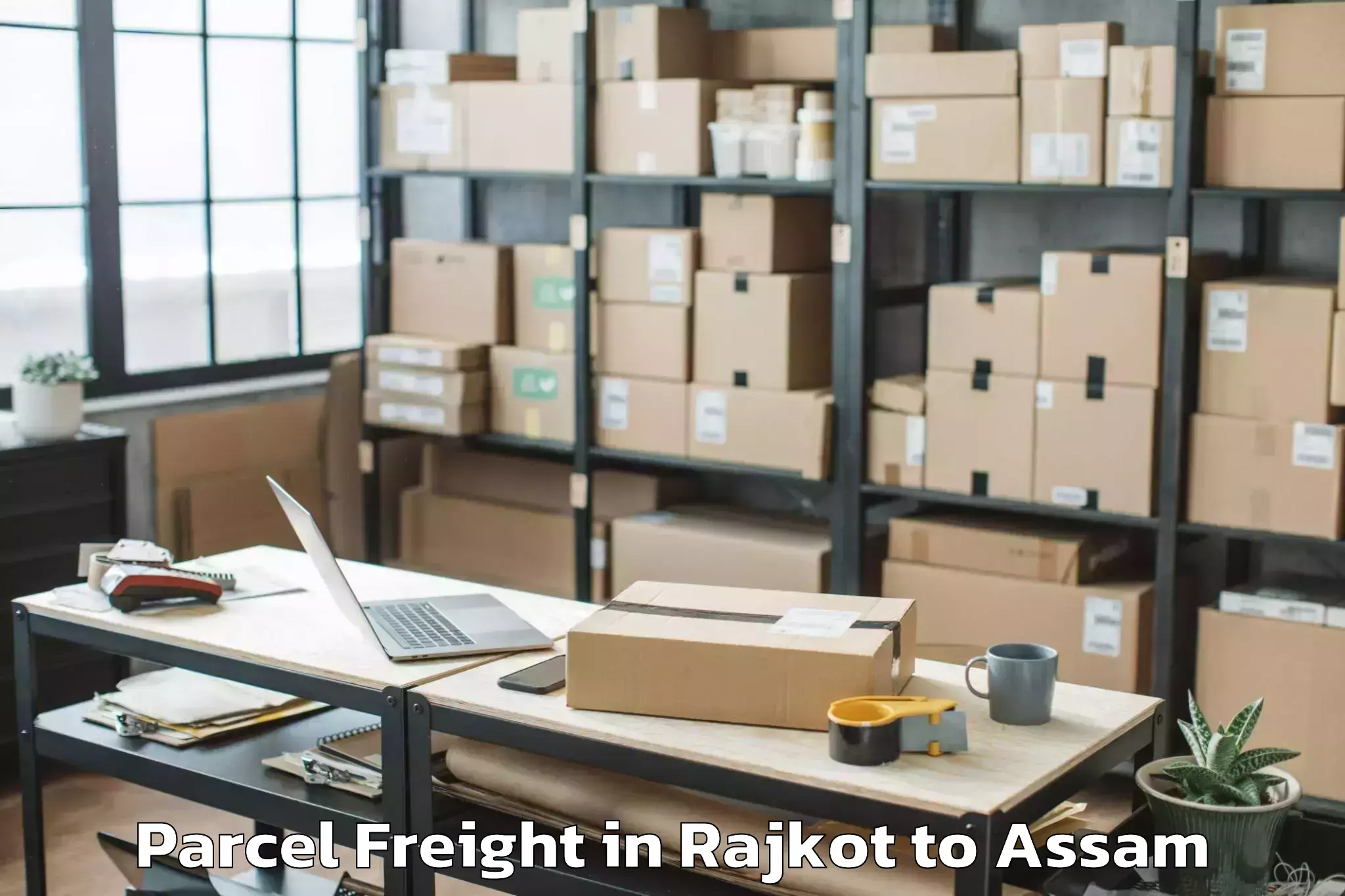 Get Rajkot to Hamren Parcel Freight